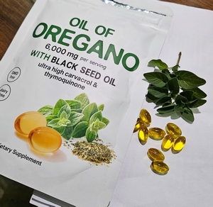 Aceite de Orégano en Cápsulas Blandas de 6000 mg, 180/360 Unidades, Envasado al Vacío, Extracto Herbal, Suplemento Dietético, 100% Puro, Alimento <span class=keywords><strong>Natural</strong></span> Saludable - Product Image 3