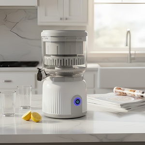 Presse-agrumes électrique 150W 220-240V AC pour oranges et citrons avec fonction de découpe des pépins pour la cuisine à domicile - Modèle FE002A-B - Product Image 3