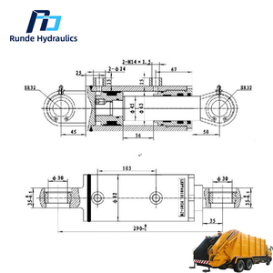 Trung Quốc nhà sản xuất Thép Mới xi lanh thủy lực trạm nén rác bao gồm động cơ bơm Piston vệ sinh khí nén - Product Image 5