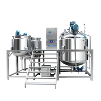 Mélangeur cosmétique homogénéisateur sous vide en acier inoxydable 316L cosmétiques Mayonnaise alimentaire faisant la machine à haut cisaillement Homomixer Emu