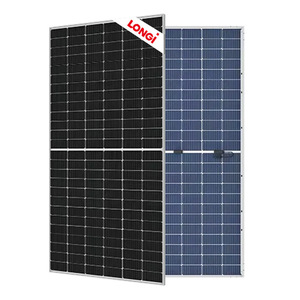 Panneau solaire Longi All Black 590-600W, cellules de 182 mm, haute efficacité, pour installation sur toiture commerciale - Product Image 1