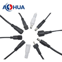 AOHUA 5521 câble d'alimentation DC fil de prise 2.1x5.5mm DC jack femelle broches de connecteur avec câble