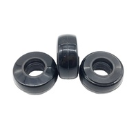 Roues de poussette pour bébé, roulettes de meubles, roulettes de chariot de courses en PU, avec impression de logo couleur personnalisée et différentes tailles