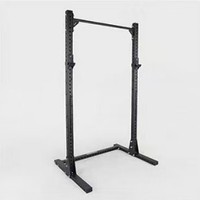 Rack de squat avec barre de traction et fonction de développé couché, structure métallique, entraînement fitness à domicile et commercial