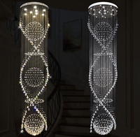 JYLIGHTING – escalier intérieur salle à manger personnalisé, grand lustre en cristal led de luxe en verre de mariage nordique pour salon moderne hôtel