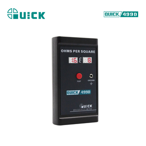 เครื่องวัดค่าความต้านทานไฟฟ้าแบบ LCD รุ่น Quick 499D อุปกรณ์ป้องกันไฟฟ้าสถิตในอุตสาหกรรม เครื่องทดสอบความต้านทานไฟฟ้าสถิต อุปกรณ์เชื่อมและบัดกรี - Product Image 6