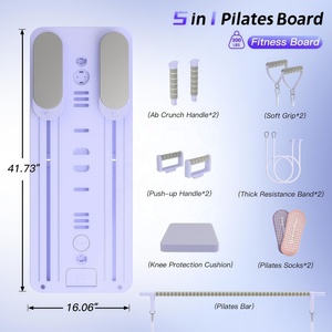 CZFIT - Set <span class=keywords><strong>de</strong></span> Tabla Plegable Multiusos para Pilates con Temporizador, Equipo <span class=keywords><strong>de</strong></span> Pilates, Rodillo para <span class=keywords><strong>Ejercicios</strong></span> Abdominales para el Hogar - Product Image 2