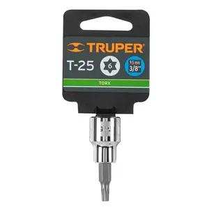 BOX 6 Douille Torx T-25, entraînement 3/8'', TRUPER - Product Image 4
