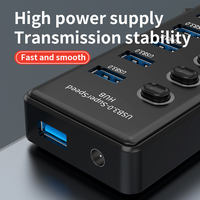 Hub Multiport USB 3.0 Industri Berkualitas Tinggi OEM dengan Sakelar Individual untuk Penggunaan di Rumah, Kantor, Hotel, Laptop, dan Output AC