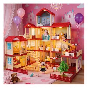 Miniatura para Accesorios, Kit de Muebles, Casa en Miniatura DIY, Juguete para Niñas, Juego de Imitación, Modelo de PVC Plástico para Armar, Regalo - Product Image 1