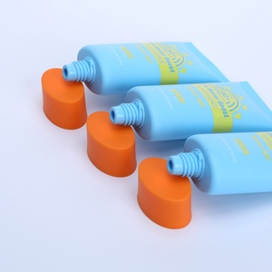 Tube souple cosmétique personnalisé de 80 à 180 ml, tube en plastique PE PCR ovale plat pour soins de la peau, outils de maquillage, tubes d'emballage pour crème solaire et soins du visage - Product Image 2