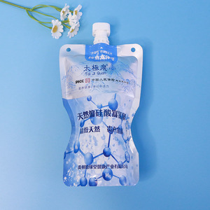 Bolsa Reutilizable Personalizada con Boquilla Superior para Bebidas, de Plástico PE de Grado Alimenticio, para Vodka, Leche, Jugo y Otras Bebidas - Product Image 4