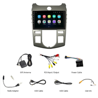Autoradio Android 15 pour Kia Forte 2009-2016, écran OLED 9 pouces, navigation GPS, micro intégré, écran tactile, CarPlay, Android Auto