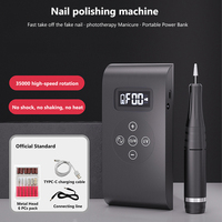 Perceuse à ongles Rechargeable 3 en 1, usine, nouvelle perceuse pour ongles Uv lampe à ongles logo personnalisé
