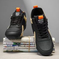 Zapatos para Hombre Gan, Invierno 2025, Nuevos, Casuales, Deportivos, Juveniles, para Correr, Parte Superior de PU, Impermeables, Suela Suave, Suela Exterior de Plástico Plana