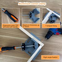 Pince à angle droit multi-usages en aluminium à 90 degrés pour projets de bricolage et travail des métaux avec serrage facile par pression, prix d'usine