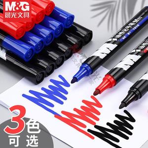 M&G <b>Marker</b> Pen Oil Based 12mm <b>Permanent</b> Waterproof Red Blue Black High Capacity Y2204 - Product Image 2