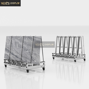 Chariot à plateau plat YEK pour le transport sécurisé <span class=keywords><strong>de</strong></span> dalles <span class=keywords><strong>de</strong></span> pierre avec rembourrage <span class=keywords><strong>en</strong></span> <span class=keywords><strong>caoutchouc</strong></span> pour le transport <span class=keywords><strong>de</strong></span> granit et <span class=keywords><strong>de</strong></span> marbre - Product Image 2