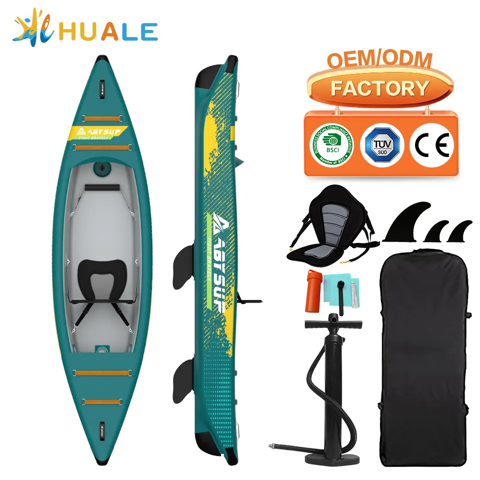 Sản phẩm mới Inflatable Kayak thuyền đánh cá tốc độ cao PVC Inflatable Kayak chèo thuyền cứng nhắc nhà máy chuyên nghiệp