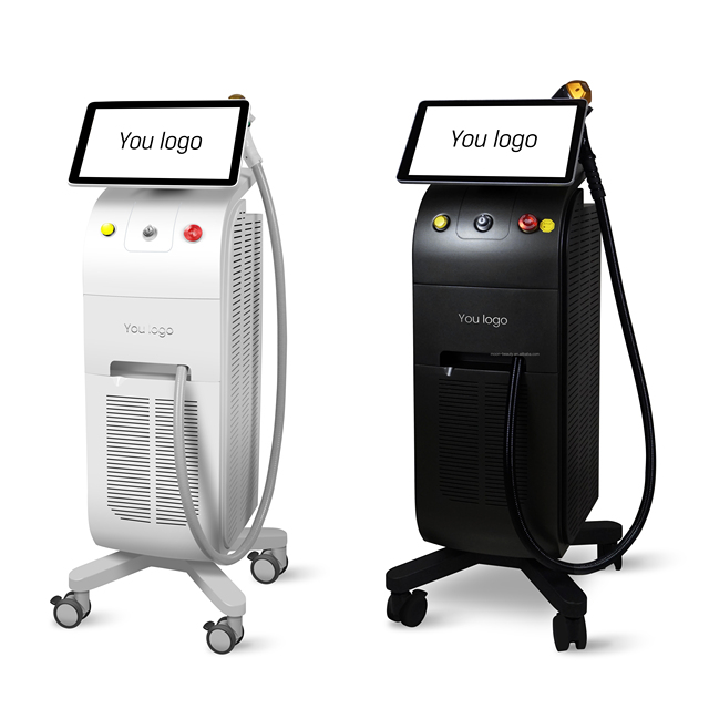 Moonlight AI Type 1000w 1200w 1600w Three Waves 755nm 808nm 1064nm Diode Laser Hair Removal Beauty Machine