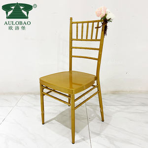 Fábrica al por mayor Aluminio Metal Tiffany Hotel Silla apilable Banquete - Product Image 4