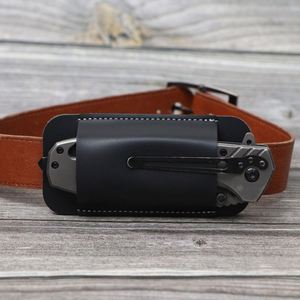 Multitool Waist Belt Organizer Pu Leather Pocket Sheath Folding Knife <b>Pouch</b> for Edc Tools - Product Image 4