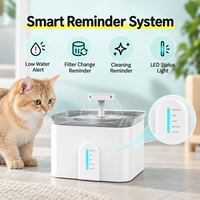 Fontaine à eau intelligente pour animaux de compagnie CE FCC RoHS OEM ODM pour chats et chiens, 3,5 L, 3 W, 0-220 L/h, avec filtre en résine de fibre de carbone activée, contrôle par application