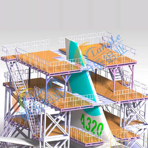 Treppengeländer, Stufenleitern, Ausrüstung für Luftfahrt- und Schienenfahrzeugwartung und -reparatur, Plattformen, Laufstege, Flugzeugwartung - Product Image 5