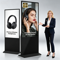 Écran d'affichage dynamique sur pied pour la promotion en supermarché (UE) – Mise à jour en temps réel pour attirer les clients