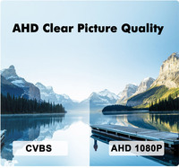 Caméra de recul universelle AHD 1080P avec vision nocturne, étanche IP68, grand angle 170 degrés et trajectoire dynamique
