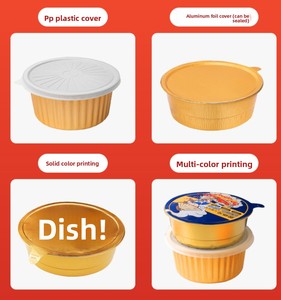 Usine directe de haute qualité 960ml boîtes à lunch jetables en aluminium 6 pouces bols ronds en plastique PET au meilleur prix - Product Image 5
