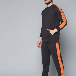 Conjunto Deportivo de Sudadera con Cuello Redondo para Hombre, 100% Algodón Orgánico, Traje de Dos Piezas, Ropa Deportiva Personalizada para Hombre - Product Image 5