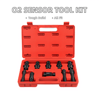 Juego de 5 Herramientas para Vehículos, Llave para Sensor de Oxígeno, Desatornillador de Roscas, Herramienta para Extraer Inyectores de Oxígeno, Kit de Reparación de Vacío