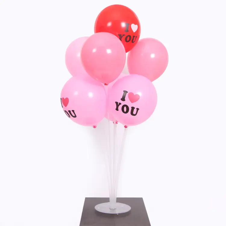 Diskon besar Amazon Kit dudukan balon bening dengan dasar untuk pesta pernikahan bayi Aksesori Balon tampilan meja balon