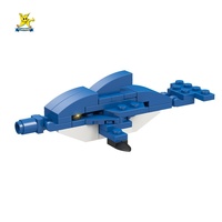 STARMERRY Ensembles de blocs de construction éducatifs préscolaires en plastique ABS écologique non toxique, 6 pièces, modèle d'animaux de la nature à l'échelle 1:1