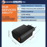 Adaptateur mural USB-A 18W à port unique, charge rapide QC3.0, compatible US EU UK, pour ordinateur portable, noir et blanc