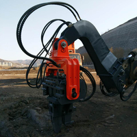 Marteau vibrant monté sur excavatrice de 18-25 tonnes avec moteur 2600 tr/min, force de vibration de 24 tonnes - Prix usine pour pondeuse de palplanches à vendre