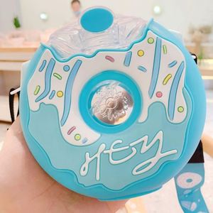 Botella de Agua Infantil Antiderrames de 380 ml, Diseño de Donut, Taza de Plástico con Dibujos Animados para Niñas, Regalo Perfecto para Deportes al Aire Libre, Éxito de Ventas 2026 - Product Image 4