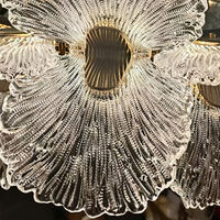 Lustre de plafond de luxe 60 cm pour hôtel, villa, décoration en cristal, lampe de plafond, luminaire suspendu nordique pour salon