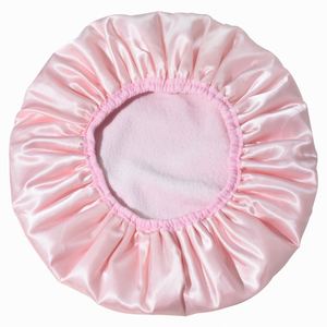 Bonnet de douche imperméable double couche de style européen de haute qualité pour femmes adultes, en PE, écologique, pour le nettoyage des cheveux - Product Image 3