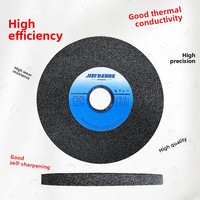 Meule en carbure de silicium noir, matériau en fibre de carbone carbonisée noire pour le meulage du cuivre, de l'aluminium, du caoutchouc et autres matériaux, forme de disque spéciale