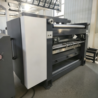 Rouleau ondulateur simple automatique électrique sans doigts NDSF 320s en acier allié pour ligne de production de boîtes en carton