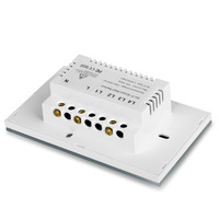 Interrupteur intelligent Wi-Fi tactile universel personnalisable à panneau en verre trempé, norme US/AU, à bouton unique, sans danger. Courant 10A 240V