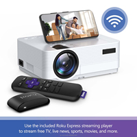 Mini projecteur Hy300 720P, écran sans fil, miroir LED pour home cinéma, téléphones mobiles, vidéo WiFi en extérieur, vidéoprojecteur 200 lumens