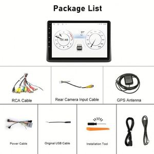 สำหรับรถยนต์ในเมือง จอแสดงผล HD ขนาด 9 นิ้ว ระบบนำทาง GPS พร้อม Android Auto เครื่องส่งสัญญาณ FM ระบบประมวลผลสัญญาณเสียง DSP ระบบช่วยถอยหลัง OBD2 รับประกัน 1 ปี - Product Image 4