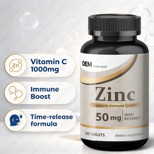 Comprimés de zinc 50 mg avec oxyde et citrate, complément minéral alimentaire, qualité alimentaire, casher, fabricant OEM, marque privée - Product Image 3