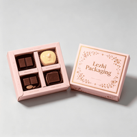 Boîte à bonbons en papier personnalisée, emballage biodégradable, boîte à dessert de luxe pour mariage, boîte à chocolat au coco avec séparateur
