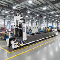 Guangjie GJ6024 Découpeuse laser fibre CNC pour tubes 1,5 kW, configuration 3 axes, 240x6000 mm, refroidissement par eau, compatible PLT, servomoteur, pour métal