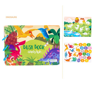 Enfants Cognition Jouet Sensoriel Livre Calme Puzzle Pâte <span class=keywords><strong>Jeu</strong></span> De Correspondance Animal Ferme Dinosaure Montessori Livre Occupé pour Les Tout-Petits - Product Image 6