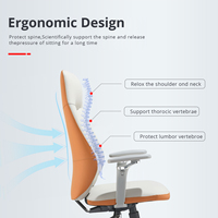 Chaise de bureau en cuir PU Boss, moderne, confortable, pour une utilisation prolongée, réglable en hauteur, inclinable, pivotante, chaise réglable pour le travail